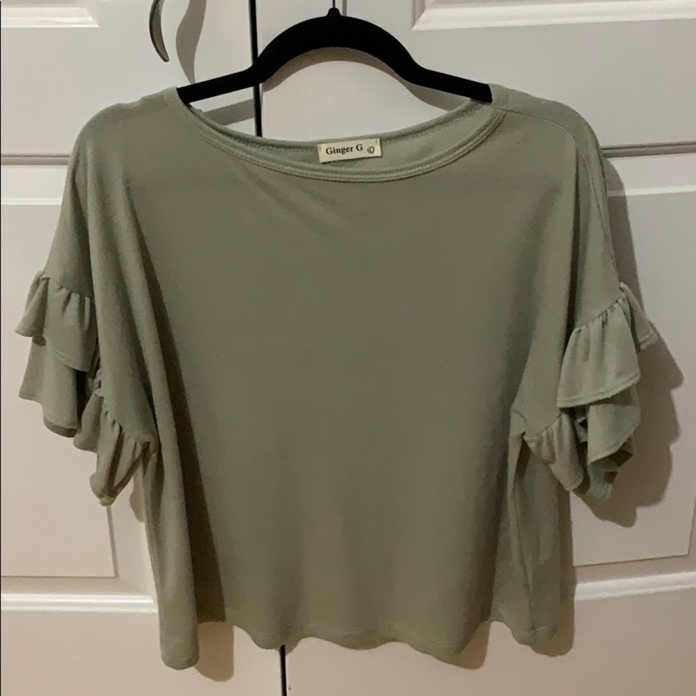 Sage green shirt